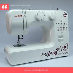 JANOME 311 + ENHEBRADOR de aguja y Pie De Falso Overlock De Regalo * Casa Olguín * - tienda online