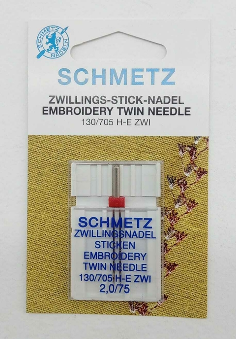Doble Aguja Schmetz Zwillings Punta Bolita Embroidery Twin N
