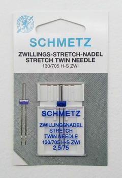 Doble Aguja Schmetz Punta Bolita - Stretch Twin Needle