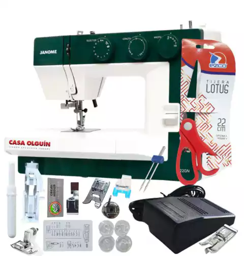 Janome 1522 GN Multifunción Super Profesional En Casa Olguín