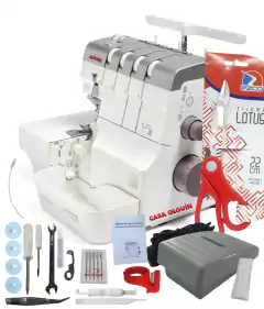 Overlock Janome Air Thread 2000d New Enhebra Facil Con Aire