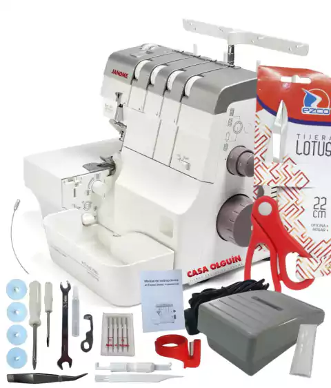 Overlock Janome Air Thread 2000d New Enhebra Facil Con Aire