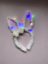 Vincha conejo led y pompones
