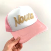 Gorra NOVIA Letra CURSIVA dorada