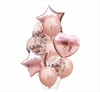 Set Globos Formas+chrome +confetti ROSA set x 10 unid - comprar online