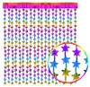 Cortina estrella degrade multicolor Metalizada