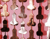 Cortina Rosa Gold Despedida Penis - comprar online