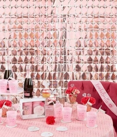 CORTINA SHIMMER ROSA GOLD DECO en internet