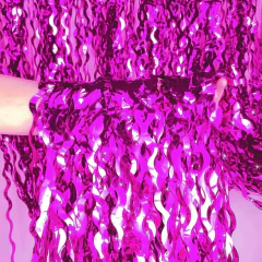 CORTINA FUCSIA ONDULADA - comprar online