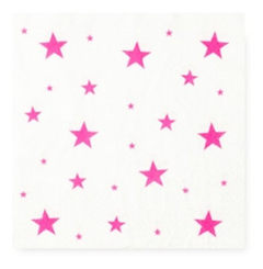 Servilletas Estrellas fucsia - comprar online