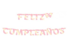 Guirnalda Feliz Cumpleaños Glitter - Girls Up