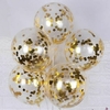 Globo confetti Dorado set x 5 unid