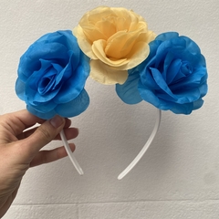 Vincha BOCA de flores - Modelo Rosana
