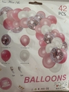 Arco Globos Rosa set x 40 unid