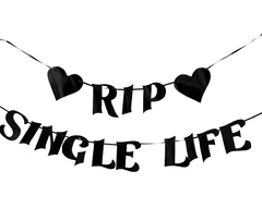 Banner Guirnalda RIP SINGLE LIFE