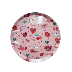 Platos Corazon Love Pop x 10 unid - comprar online