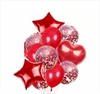 Set Globos Formas+chrome +confetti ROJO set x 10 unid - comprar online