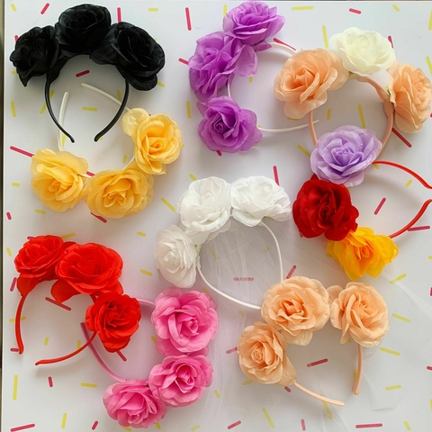Vincha de Flores - Modelo Rosana [A PEDIDO -Demoran 4 dias]