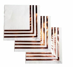 Servilletas Borde Rosa Gold