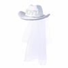 Sombrero Cowboy y Velo NOVIA - comprar online