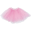 Tutu Pollera rosa con brillos 30cm largo