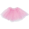 Tutu Pollera rosa con brillos 30cm largo