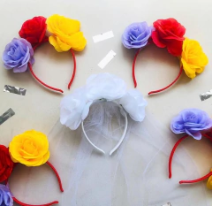 Vincha de Flores - Modelo Rosana [A PEDIDO -Demoran 4 dias] en internet