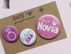 Combo Novia pins x 3