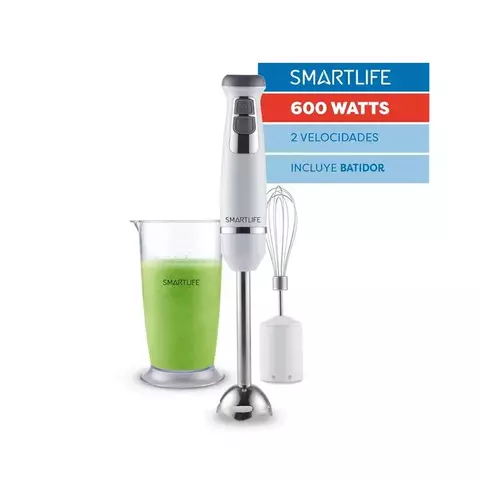 Mixer Minipimer Smartlife Sl-sm6038wpn 600w Batidor Varilla Metalica - comprar online