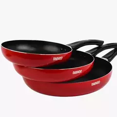 Juego Sarten de Cocina X 3 Piezas Antiadherente Daewoo Dwl-s301 - comprar online