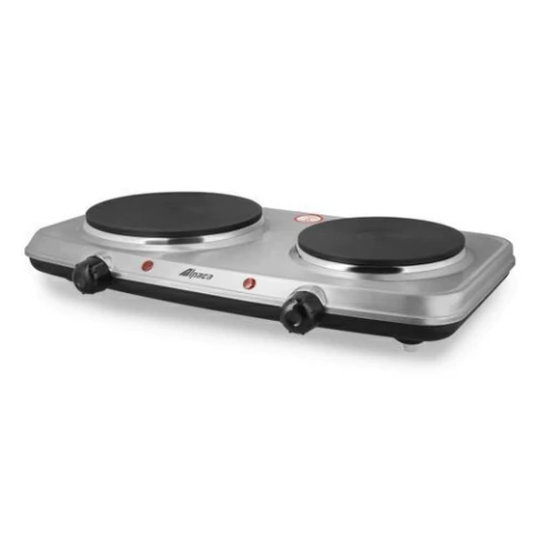 Anafe Electrico 2 Hornalla Cocina Acero Inoxidable Alpaca