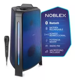 Torre De Sonido Noblex Mnt2x 4200w Sonido Bidireccional Microfono - comprar online