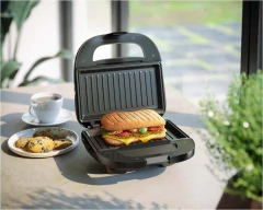 Sandwich Maker Philips Hd2330 Sandwichera 750w Grill Color Negro - tienda online