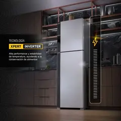 Heladera Whirlpool WRM62AK Inox Xpert AI No Frost Inverter 535 / 507 Lts - comprar online