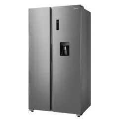 Heladera Midea No Frost Inverter Side by Side 510L Inox Dispenser MDRS710FGE46ADW - tienda online
