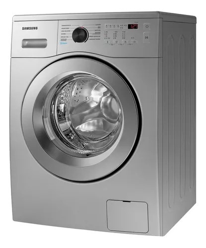 Lavarropas Samsung Automático WW65A40000S Carga Frontal 6.5 Kg Inverter Silver Color Plateado 1000RPM