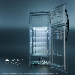 Heladera con freezer No Frost 400 L Steel Drean - RDP400FZRT - Electro5