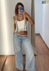 CROPPED STRASS PRATA