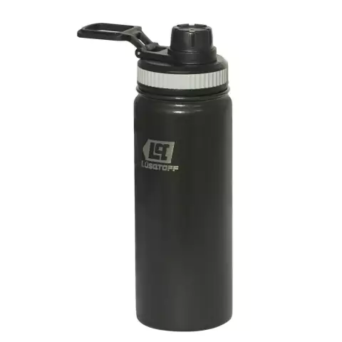 Botella Termica Negro 500ml Lusqtoff