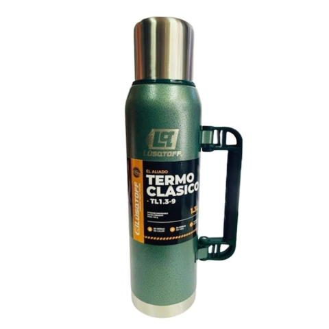 Termo Inoxidable Verde Lusqtoff 1.3Lt