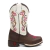 Pink Flowers Western Boots for Kids