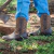 Combo Botas Texanas Naranja Ajedrez + Camiseta Country EUA - comprar online