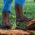 Combo Botas Texanas Naranja Ajedrez + Camiseta Country EUA