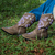 Purple Floral Women's Western Boots