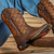 Men's Checkered Brown Cowboy Boots - buy online