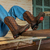 Image of Men's Checkered Brown Cowboy Boots