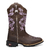 Purple Floral Women's Western Boots