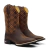 Combo Botas Texanas Naranja Ajedrez + Camiseta Country EUA - tienda online