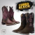 Combo - Bota Texana Feminina Star Pink + Bota Texana Masculina Usa Marfim - comprar online