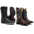Bota Texana Masculina Angry Bull + Bota Feminina Azul Floral